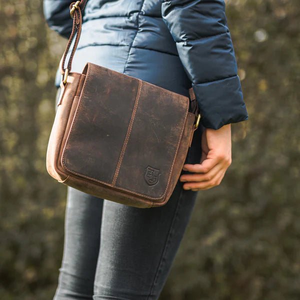 BenBag - Set 1: Cross - Over Tasche Braun (8 - teiliges Set, Premium - Leder) - BenBag GmbH