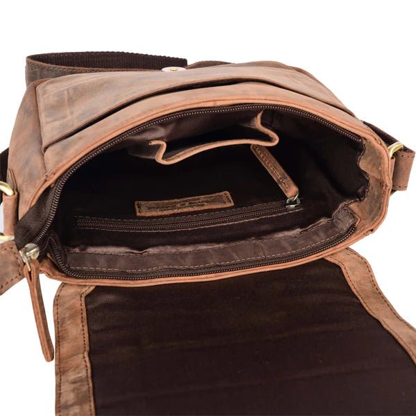 BenBag - Set 1: Cross - Over Tasche Braun (8 - teiliges Set, Premium - Leder) - BenBag GmbH