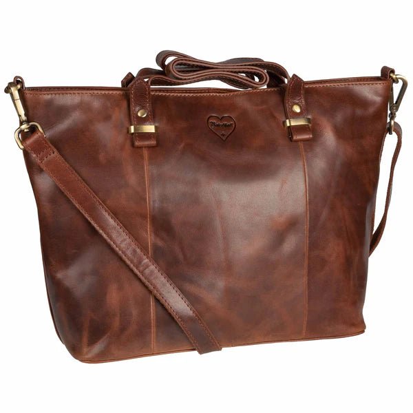BenBag - Set 2: Shopper Tasche Braun (8 - teiliges Set, Premium - Leder) - BenBag GmbH