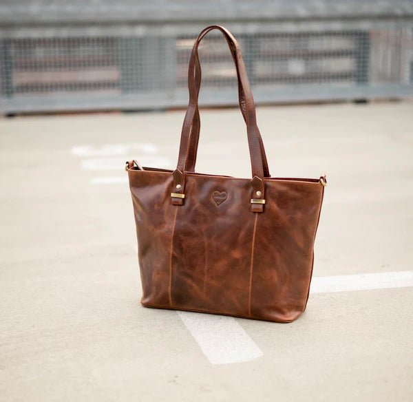 BenBag - Set 2: Shopper Tasche Braun (8 - teiliges Set, Premium - Leder) - BenBag GmbH