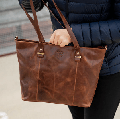 BenBag - Set 2: Shopper Tasche Braun (8 - teiliges Set, Premium - Leder) - BenBag GmbH