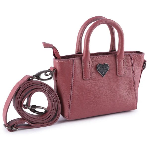BenBag - Set 3: Mama - Tochter Shopper Taschen Pink (9 - teiliges Set, Premium - Leder) - BenBag GmbH