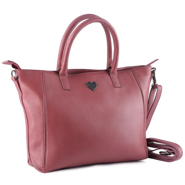 BenBag - Set 3: Mama - Tochter Shopper Taschen Pink (9 - teiliges Set, Premium - Leder) - BenBag GmbH