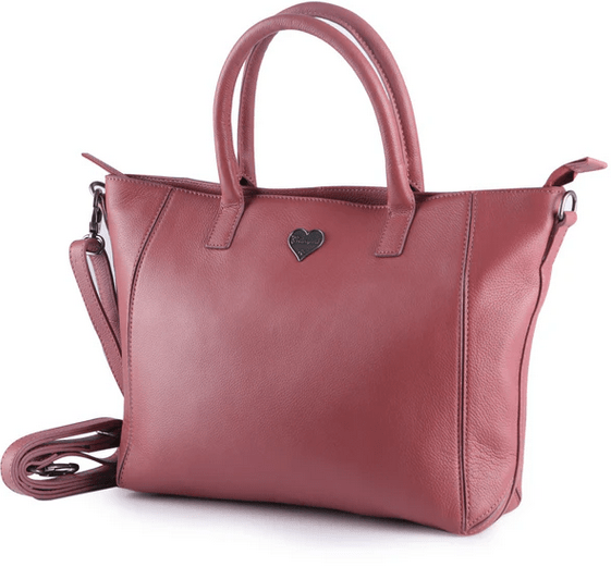 BenBag - Set 3: Mama - Tochter Shopper Taschen Pink (9 - teiliges Set, Premium - Leder) - BenBag GmbH