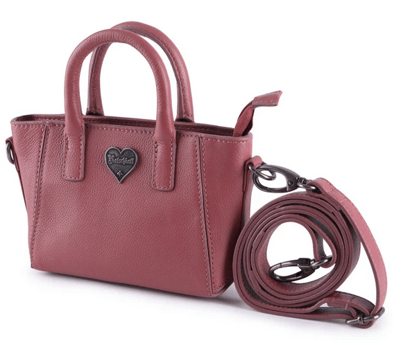 BenBag - Set 3: Mama - Tochter Shopper Taschen Pink (9 - teiliges Set, Premium - Leder) - BenBag GmbH