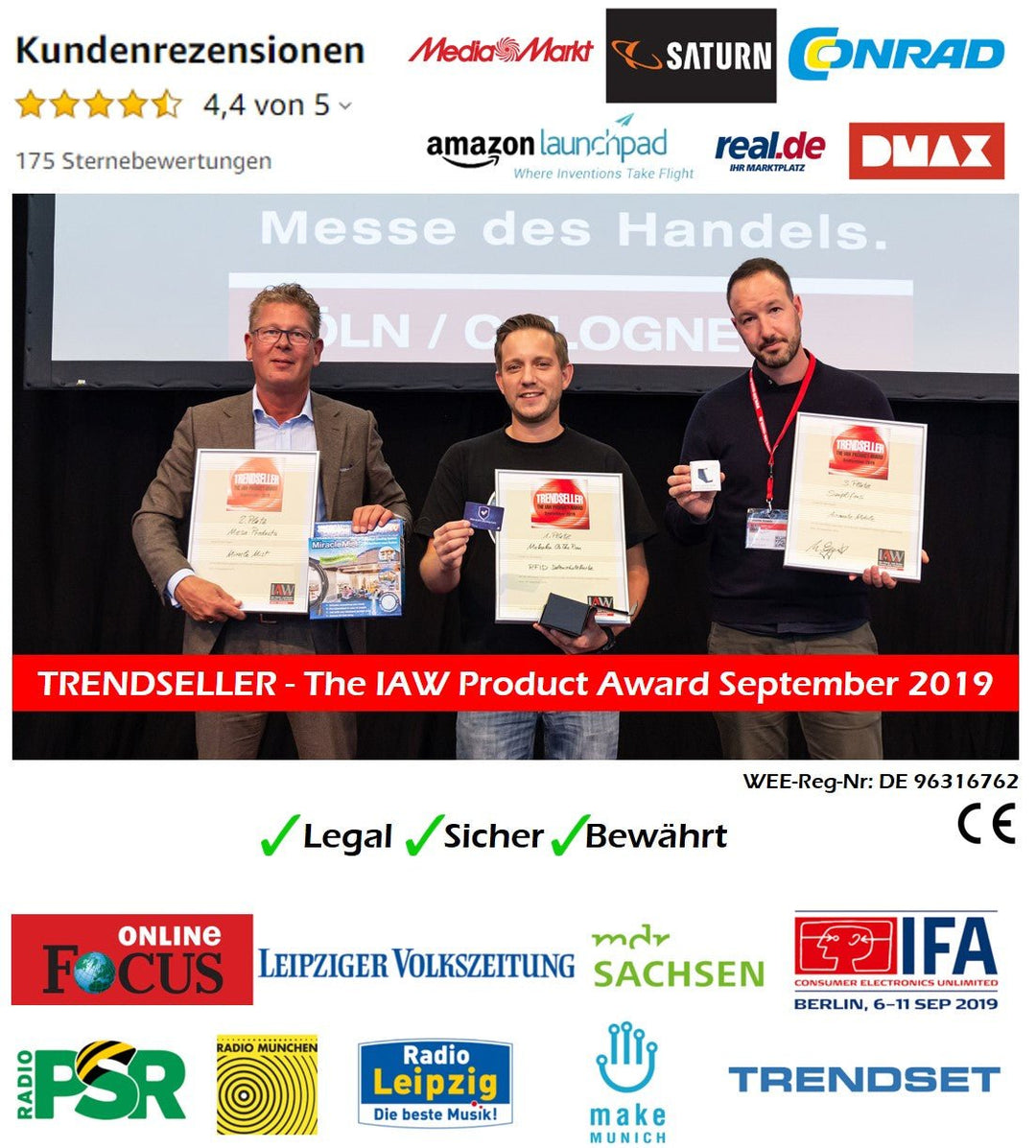 Z1 RFID NFC Schutz - Karte (DEKRA - geprüft) im Doppelpack (2 Karten) - BenBag GmbH