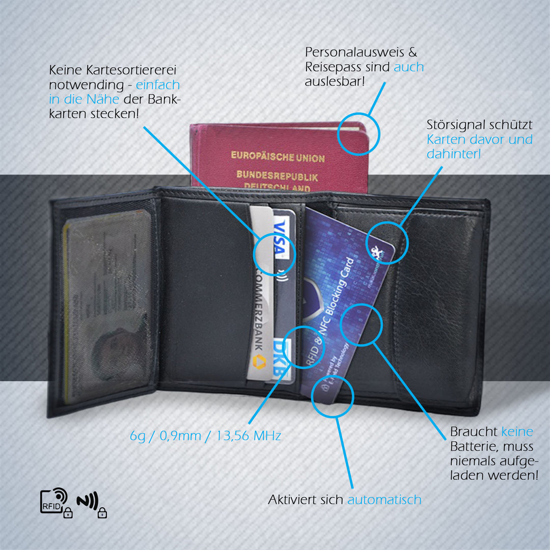 Z1 RFID NFC Schutz - Karte (DEKRA - geprüft) im Doppelpack (2 Karten) - BenBag GmbH