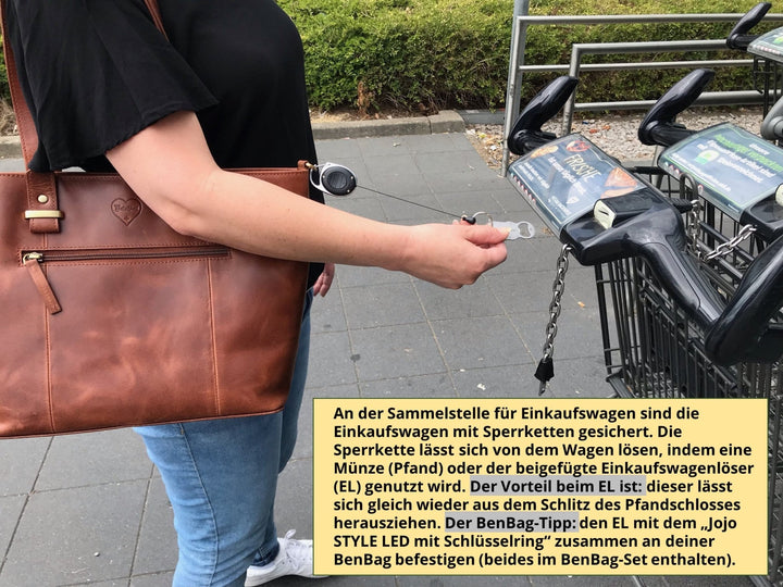 Z5 Einkaufswagenlöser Herz rostfreier Edelstahl - BenBag GmbH