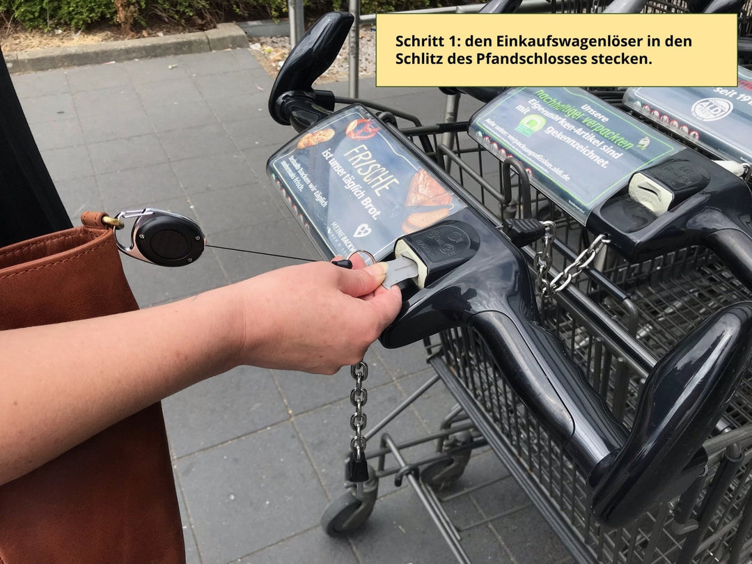 Z5 Einkaufswagenlöser Herz rostfreier Edelstahl - BenBag GmbH