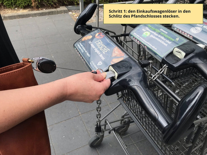 Z5 Einkaufswagenlöser Herz rostfreier Edelstahl - BenBag GmbH