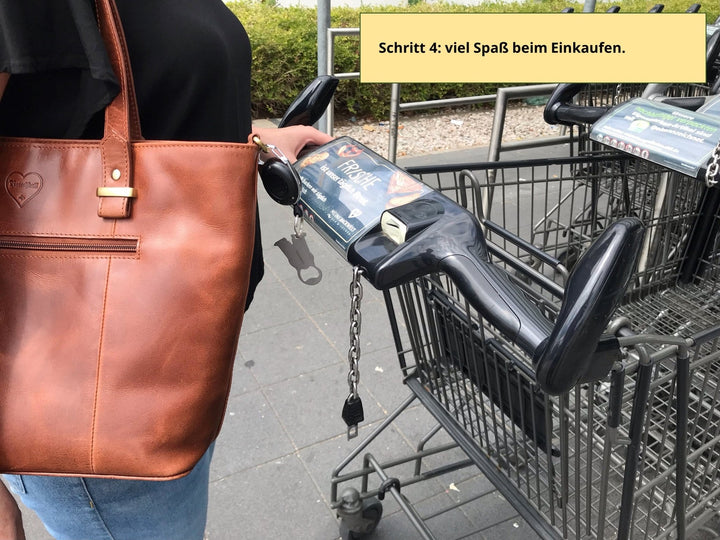 Z5 Einkaufswagenlöser Herz rostfreier Edelstahl - BenBag GmbH
