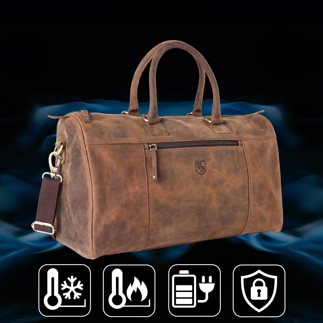 Set 4: Handgepäck & Gym - Tasche Braun (5 - teiliges Set) - BenBag GmbH