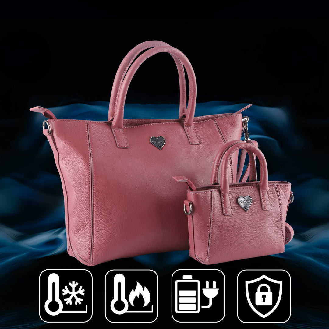 Set 3: Mama - Tochter - Shopper Pink (6 - teiliges Set) - BenBag GmbH