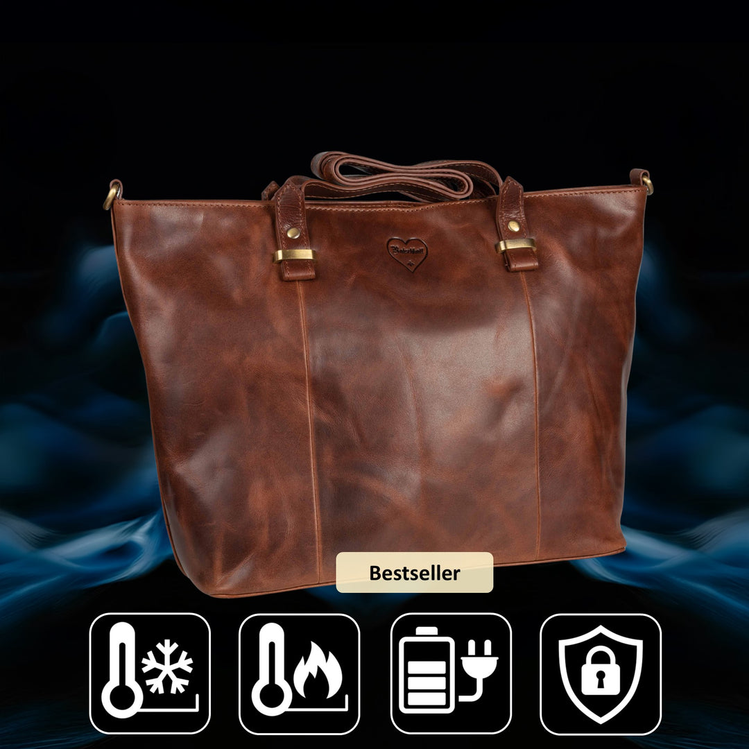 Set 2: Shopper - Tasche Cognac (5 - teiliges Set) - BenBag GmbH