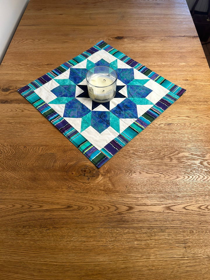 Mitteldecke Sterndesign Blau - Türkis - BenBag GmbH
