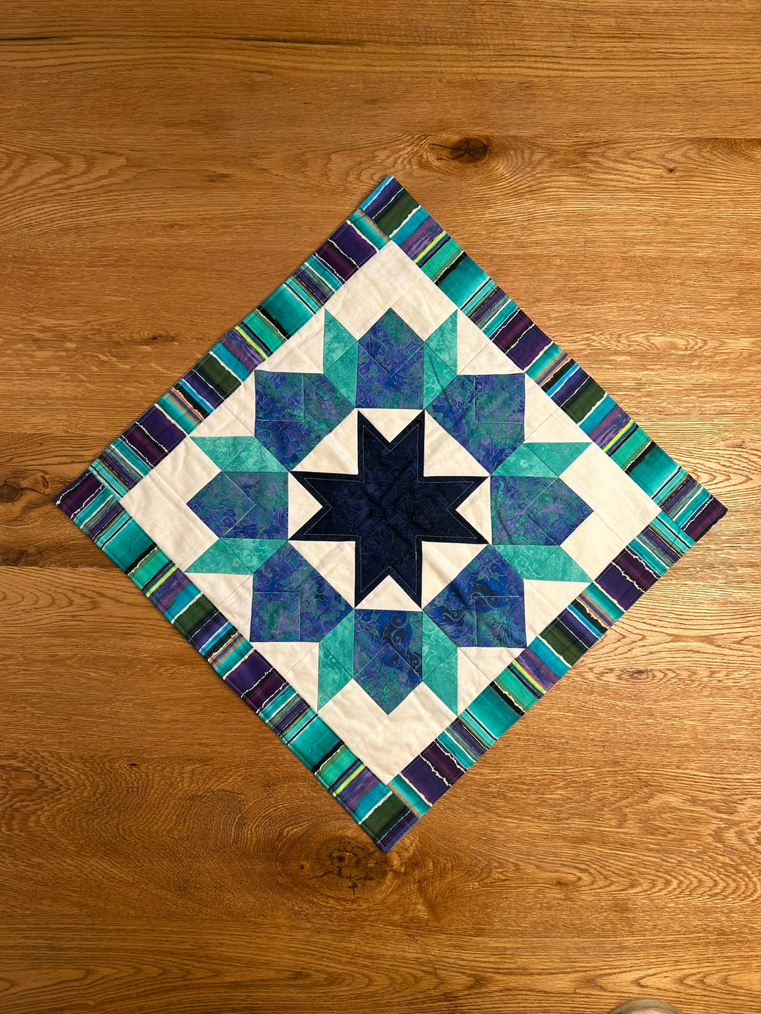 Mitteldecke Sterndesign Blau - Türkis - BenBag GmbH