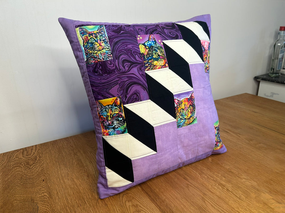 Kissenbezug mit Katzenmotiv und 3D - Effekt - BenBag GmbH