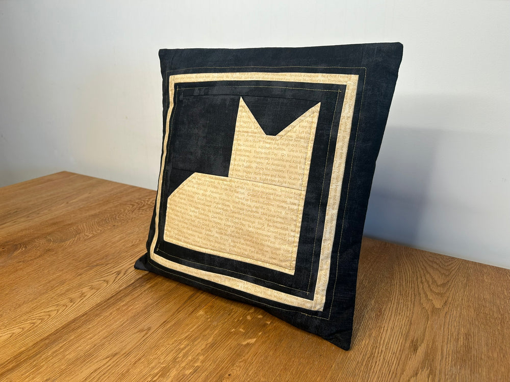 Kissenbezug mit Katzenmotiv in Goldoptik - BenBag GmbH