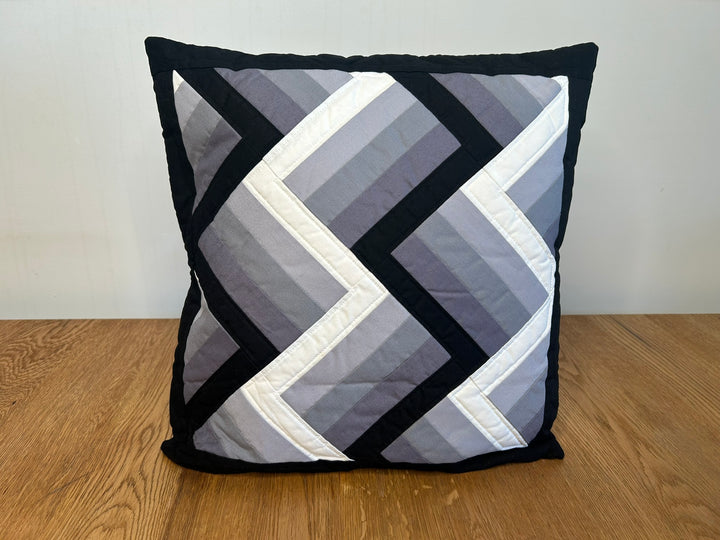 Kissenbezug Grau/Schwarz geometrisch - BenBag GmbH