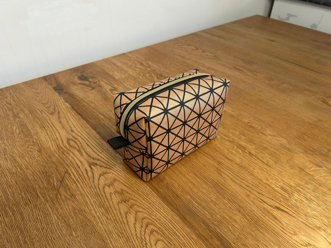 Kosmetiktasche Gold - Schwarz - BenBag GmbH