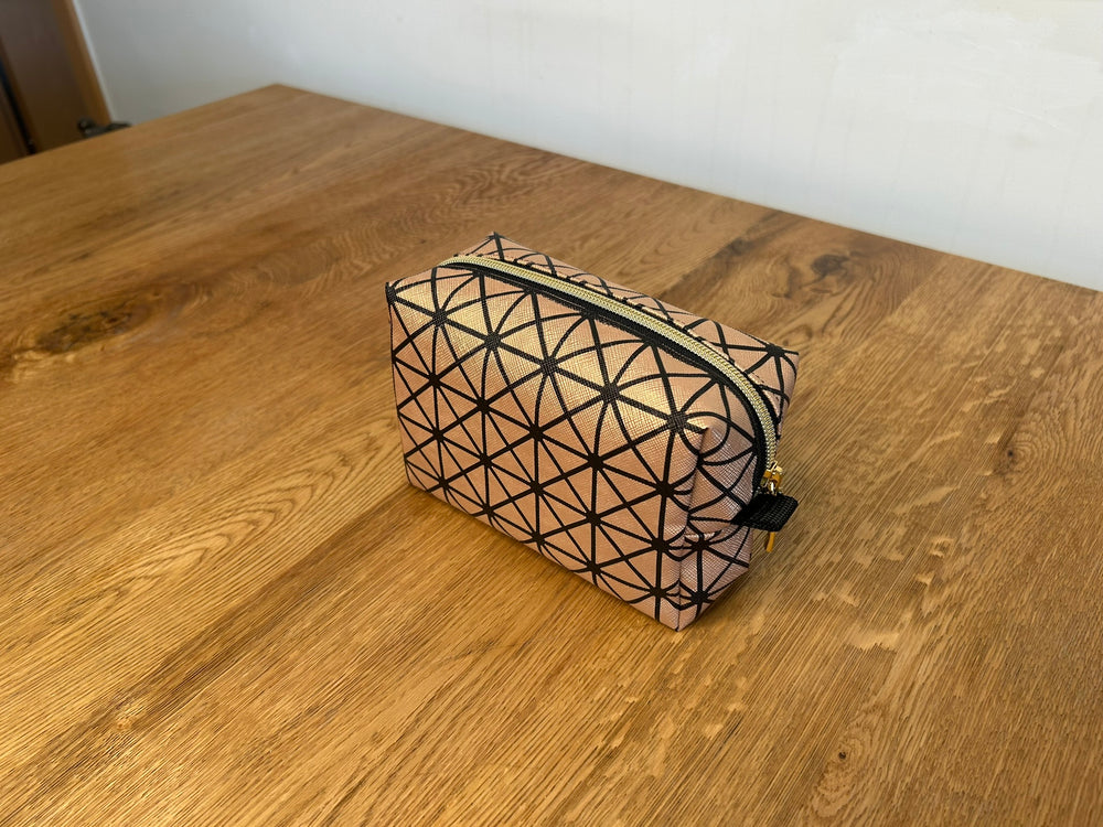 Kosmetiktasche Gold - Schwarz - BenBag GmbH