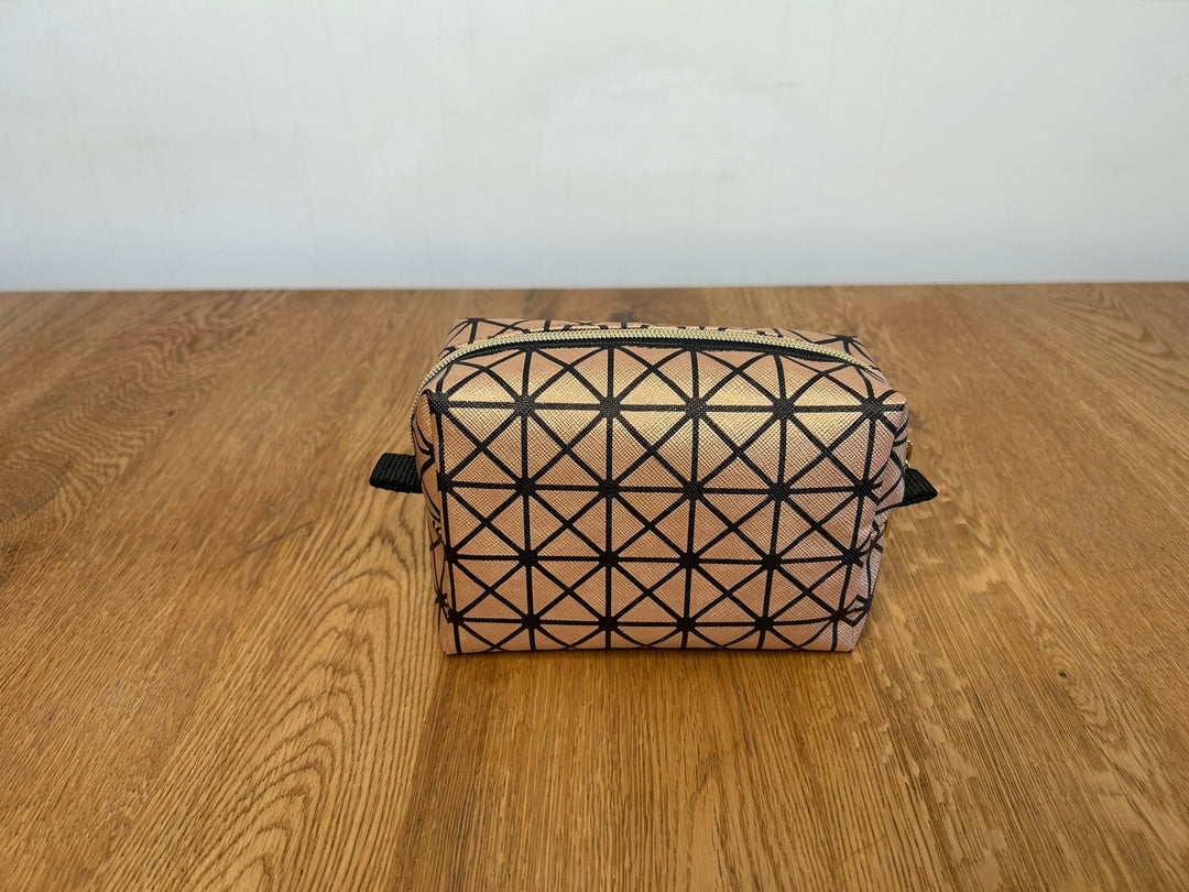 Kosmetiktasche Gold - Schwarz - BenBag GmbH