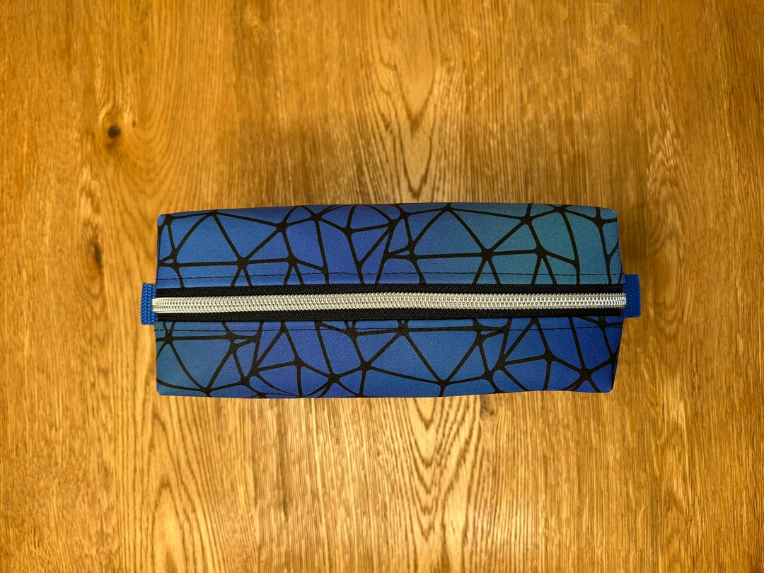 Kosmetiktasche Blau Geometrisch - BenBag GmbH