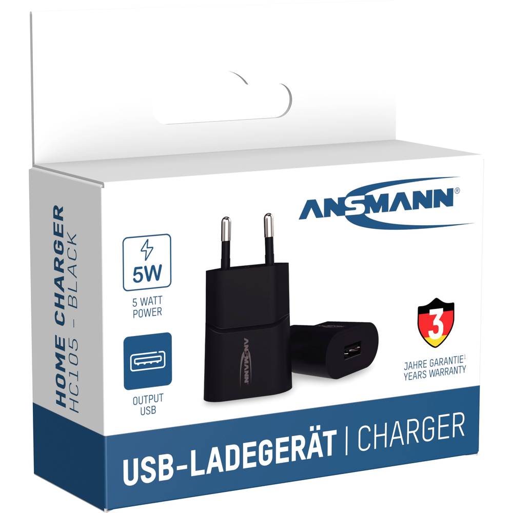 Z6 USB Ladegerät 5 W 1x USB - A schwarz - BenBag GmbH